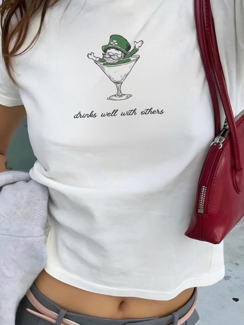 “Drinks Well With Others” St. Pattys Graphic Tee